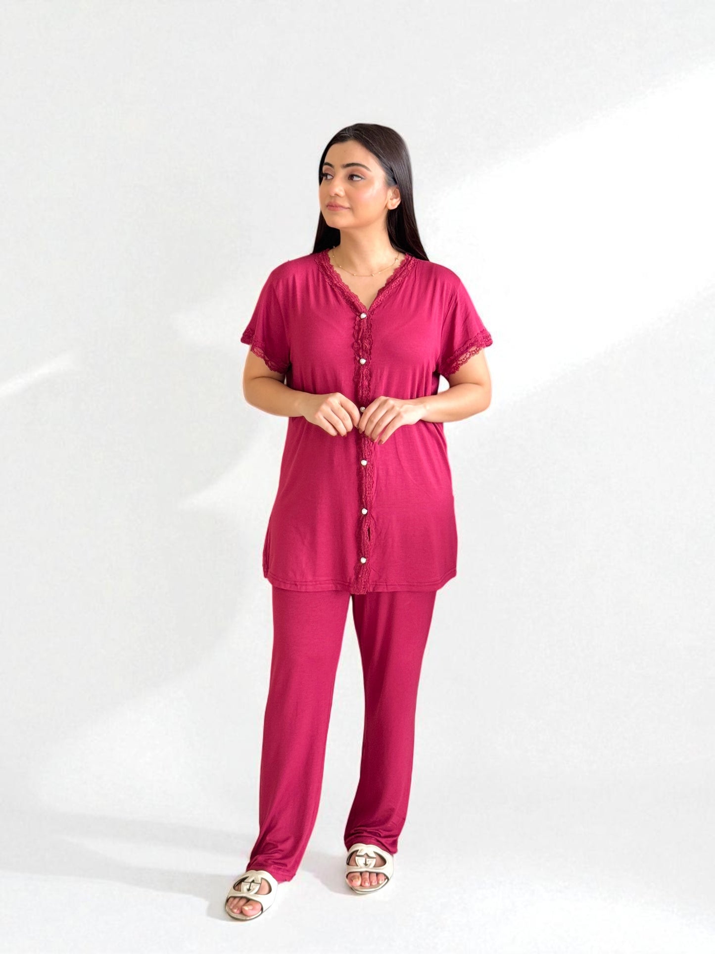 Vienna Nights – 2pc Imported Viscose Pajama Set