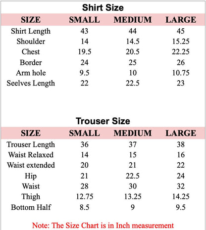 Aurorea Luxe Lawn Size Chart