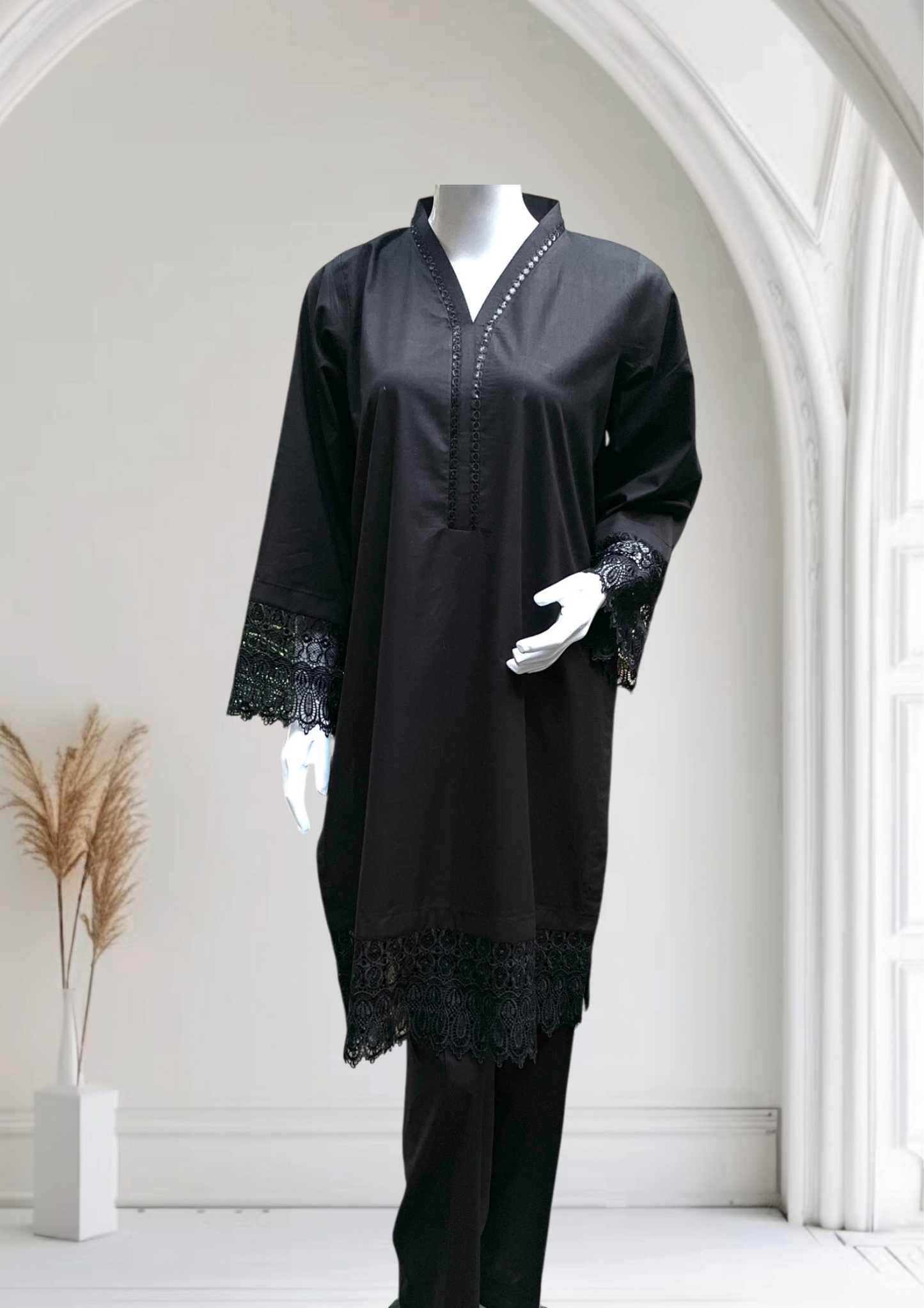 Women's Cambric 2 Piece Suit with Embroidery