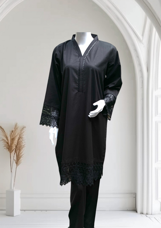 Women's Cambric 2 Piece Suit with Embroidery