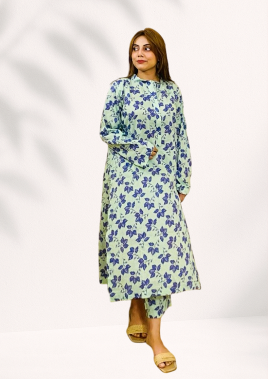 Women's Lawn 2 Piece Co-ord Suit 