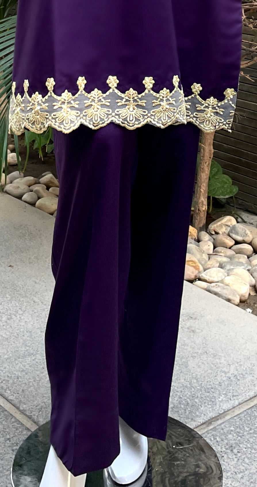 Women's Cambric 2 Piece Suit with Embroidery