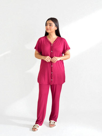 Vienna Nights – 2pc Imported Viscose Pajama Set
